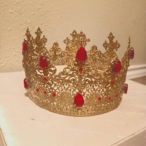 Red and gold crown